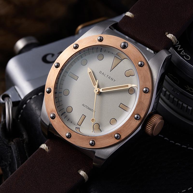 Baltany Design Bronze Bezel Vintage Watch B4030