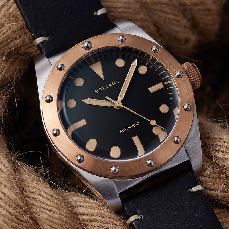 Baltany Design Bronze Bezel Vintage Watch B4030