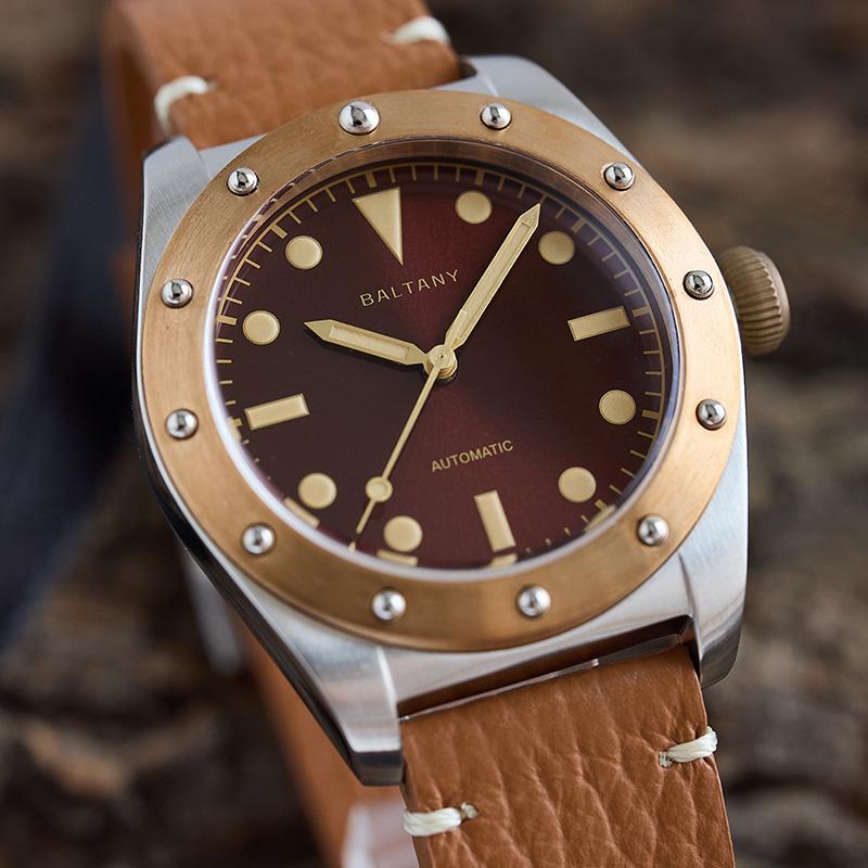 Baltany Design Bronze Bezel Vintage Watch B4030