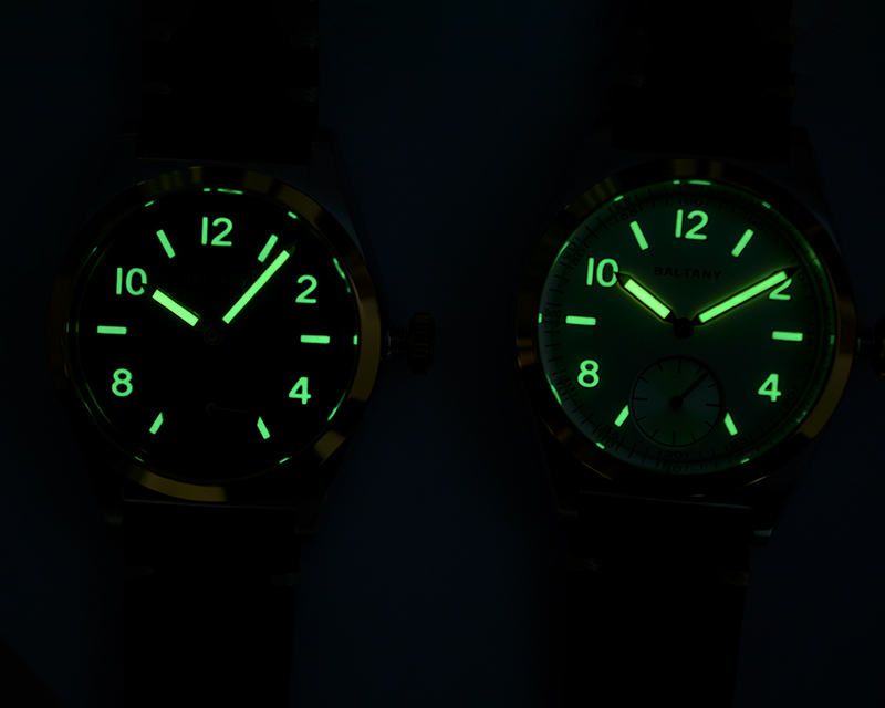 Baltany retro luminous bubbleback watches