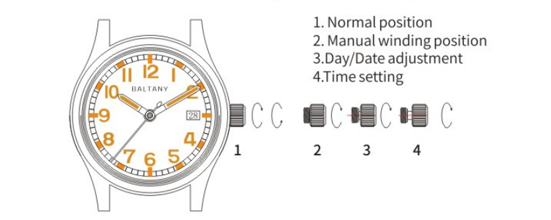 baltany calendar auto watch set 