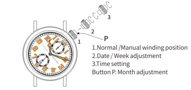 Baltany automatic watch Instructions