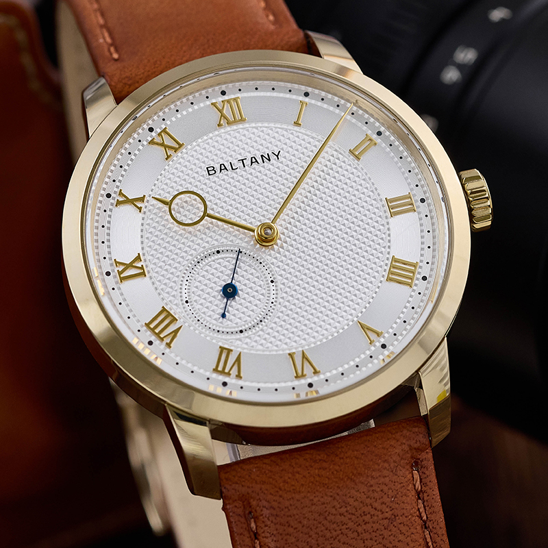 38mm Vintage Dress Watch, Micro Rotor Automatic Dress Watch