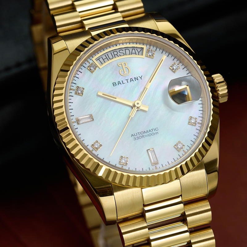 Baltany CZ Dial Day-Date, 36mm Day-Date Homage