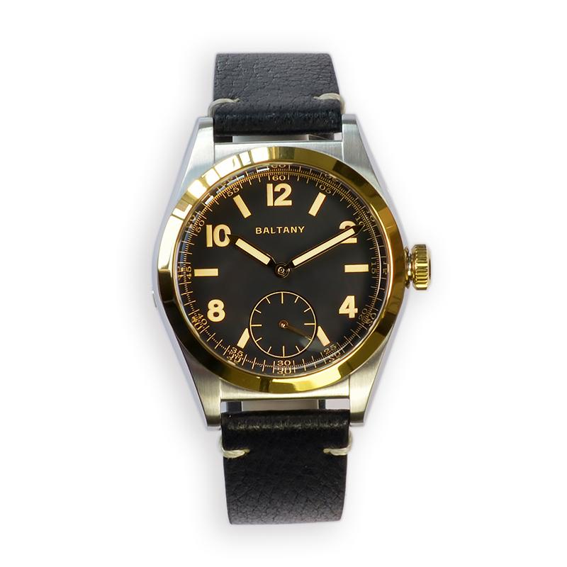 Baltany Retro Bubbleback Luminous VD78 Quartz Subdial Watch S4012AB