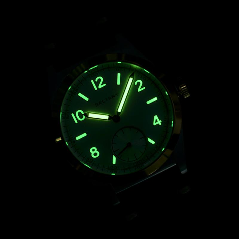 Retro Bubbleback Lumin VD78 Quartz Subdial Watch S4012AB