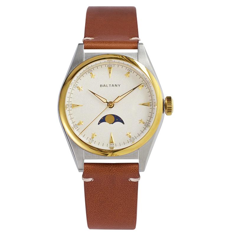 Baltany Retro Quartz Moonphase Unisex Watch S4042AB