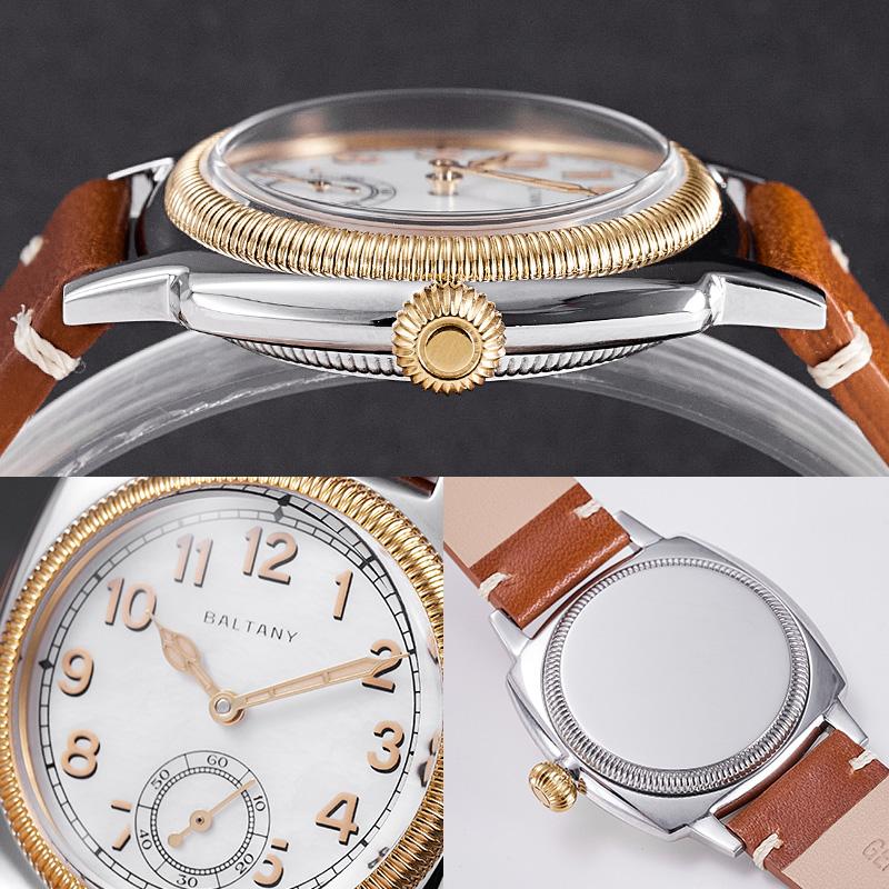 Baltany Gold Bezel Retro Oyster Homage Automatic Watches S4036G