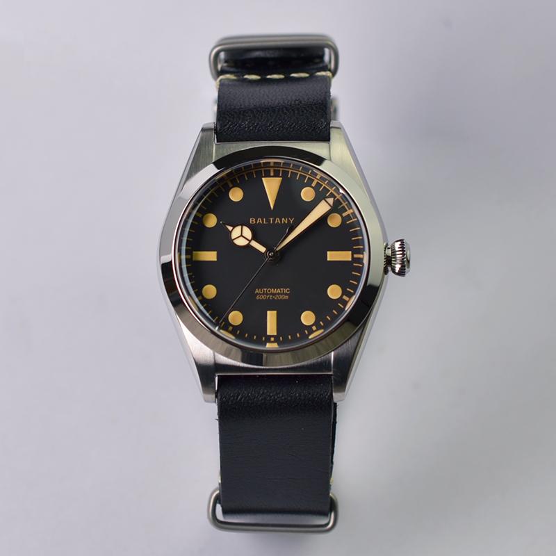 Vintage Bubble Back Style NH38 Automatic Watch S4029