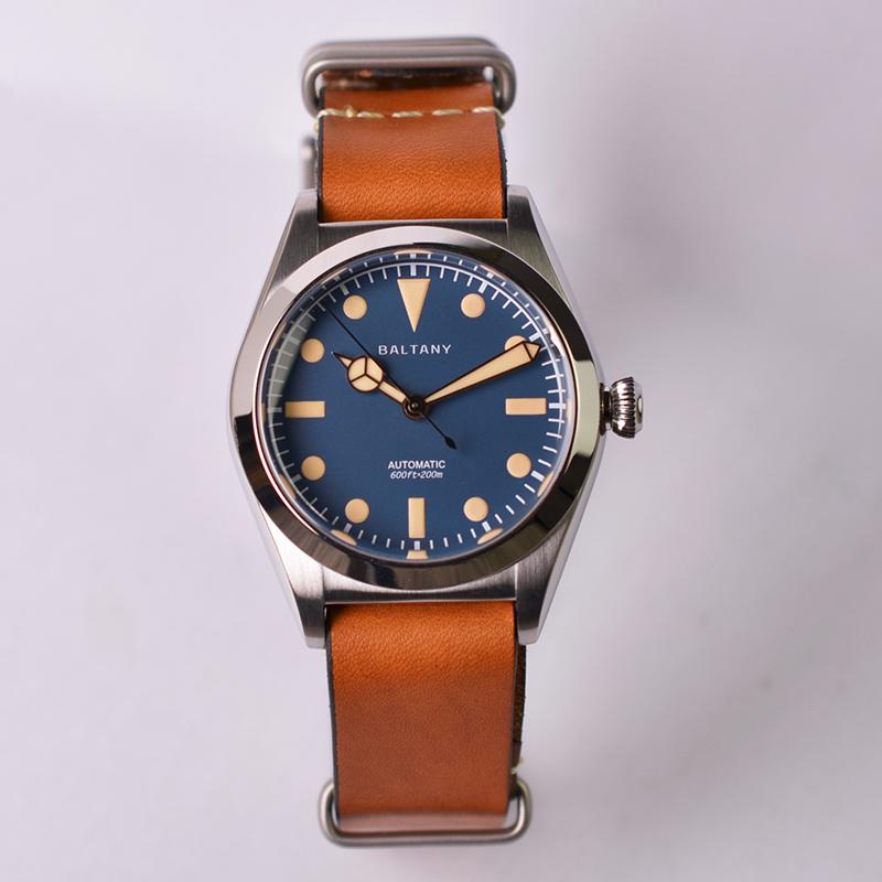 Vintage Bubble Back Style NH38 Automatic Watch S4029