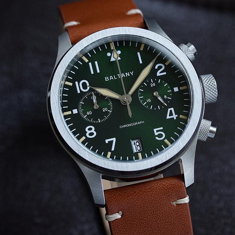 Retro Calendar Military Chronograph Pilot Watch S5057