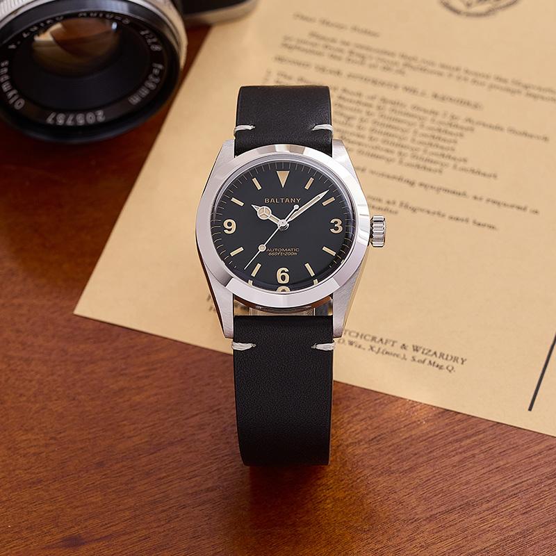 Baltany Retro 36mm Explorer Homage Watch S4066AB
