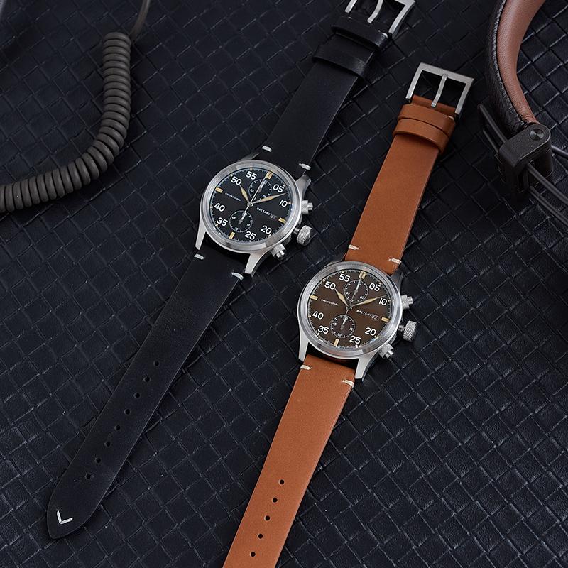 Baltany Military Solar-powered Pilot Chronograph S6070
