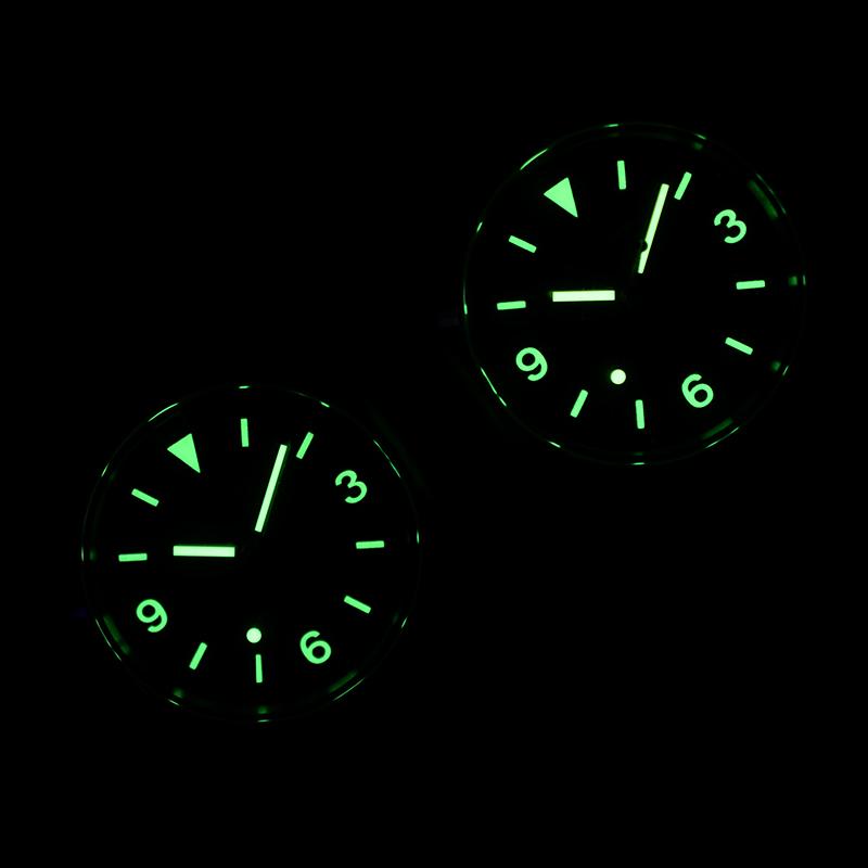 Microbrand Timepiece Distressed Hands 39mm Explorer S4091