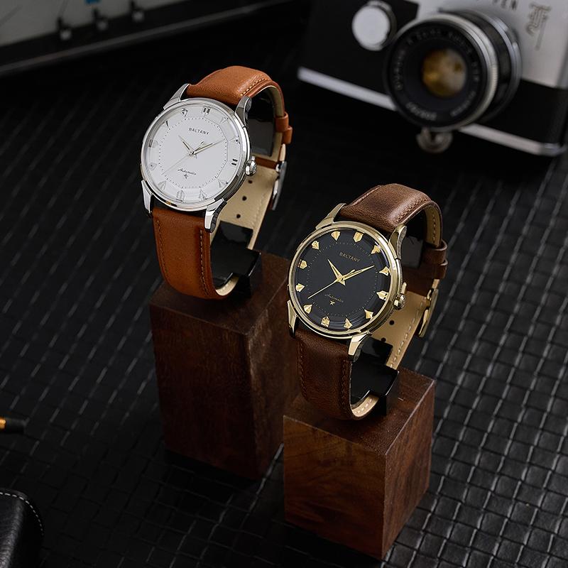 Classic Pie-Pan Dial Dog-leg Lugs Vintage Watch Remake S4090