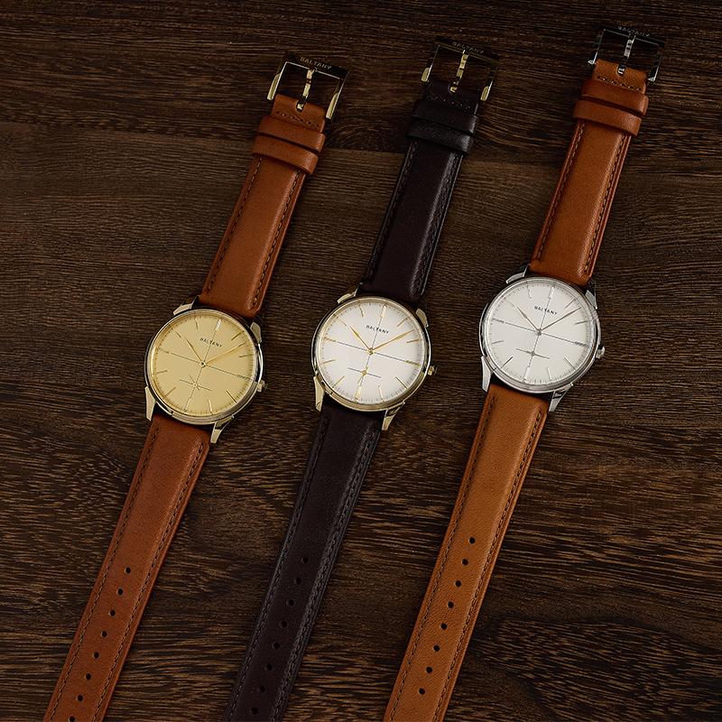 Dome Crosshair Dial Small Seconds Retro Dress Watch S4092