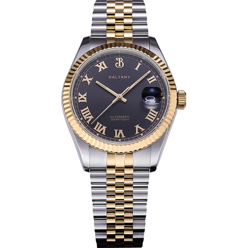 Baltany 39mm Fluted Bezel DJ Homage Dress Watch S4094