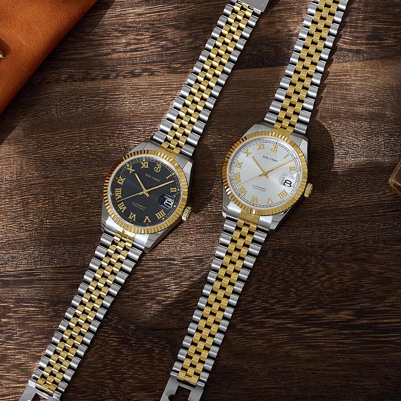 Baltany 39mm Fluted Bezel DJ Homage Dress Watch S4094