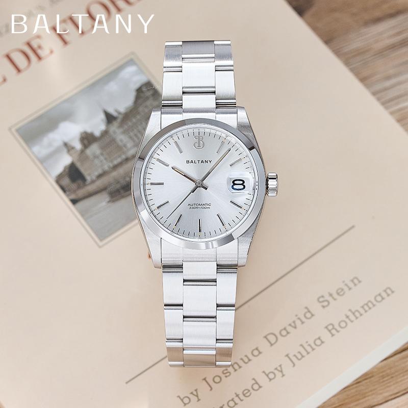 Baltany 36mm Smooth Bezel Perpetual DJ Homage Watch S4095