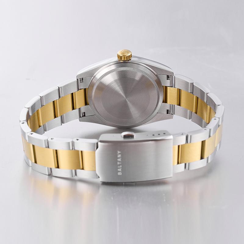 Baltany 36mm Smooth Bezel Perpetual DJ Homage Watch S4095