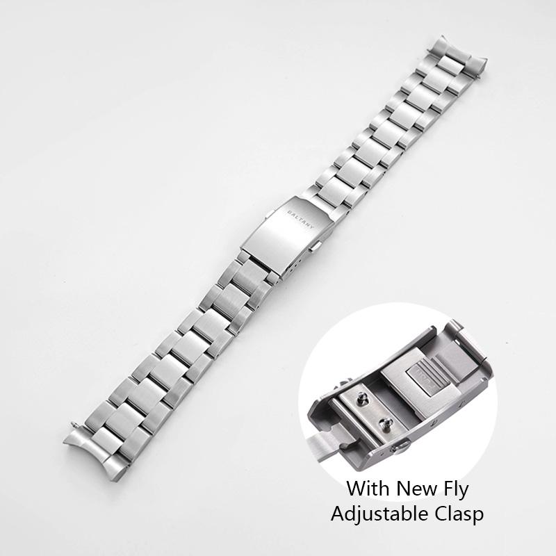 BALTANY 3-link Oyster 316L Bracelet With New Fly Adjustable