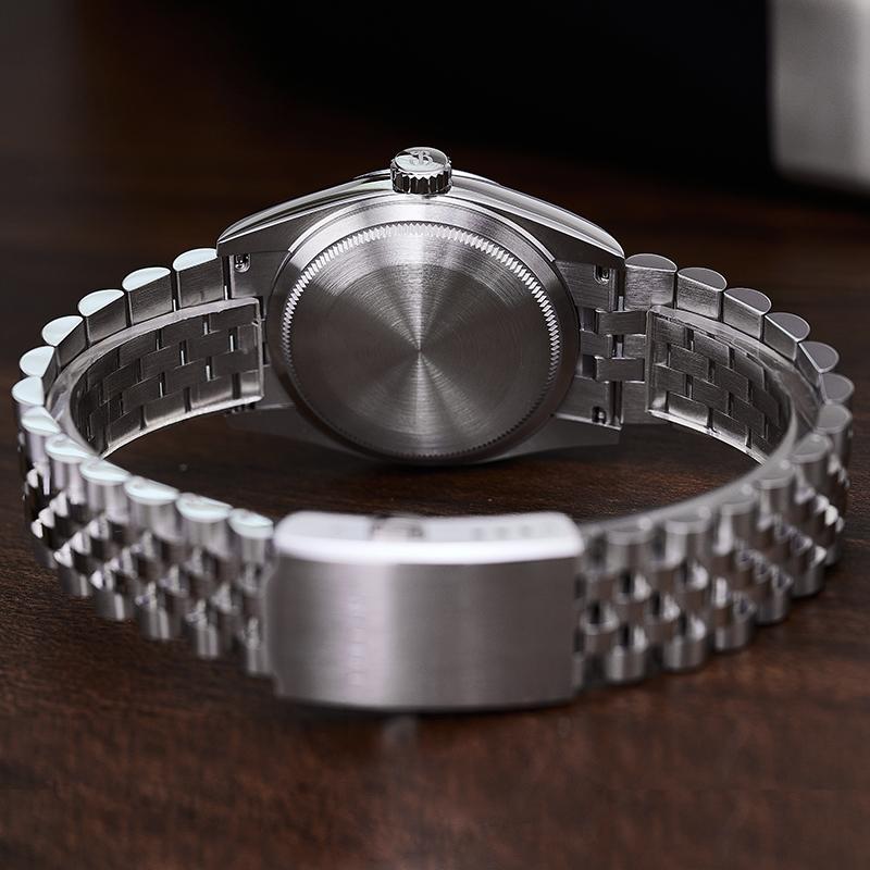 CZ Gem-Set Hour Markers 36mm DJ Homage S4129