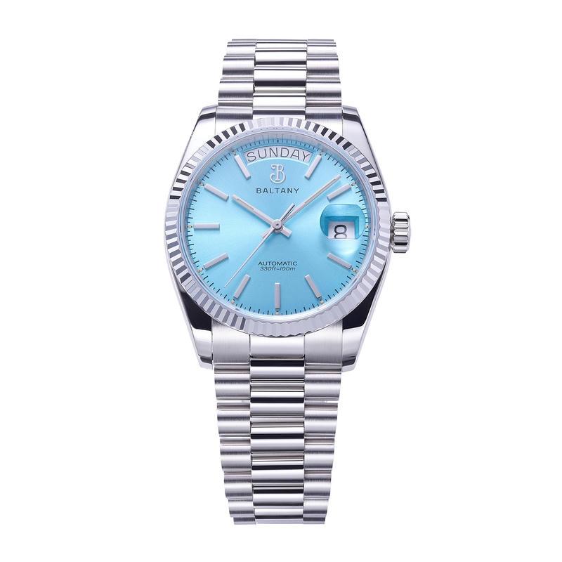 36mm Baton Hands Vintage Day-Date Homage Watch S4112