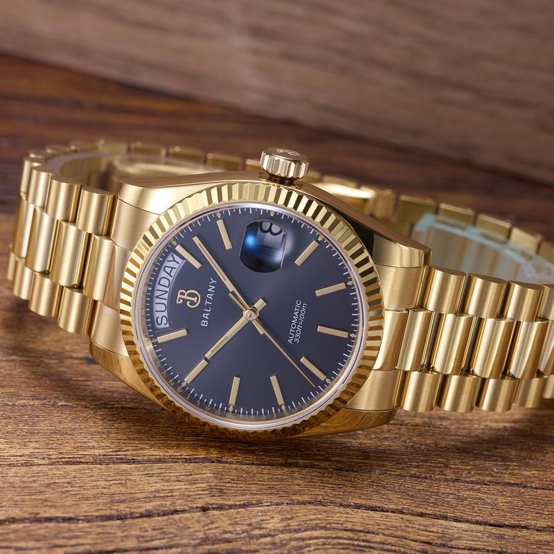 Baltany 36mm Gold DD Homage Dress Watches S4112G
